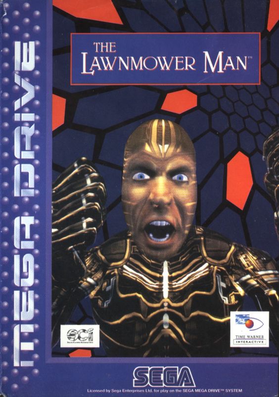 The Lawnmower Man box art for Sega Mega Drive